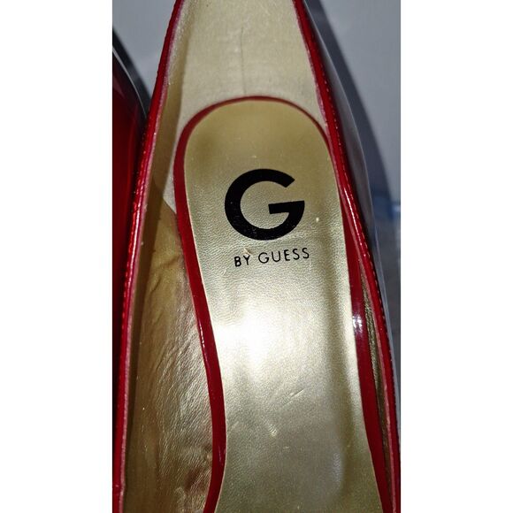 G by Guess Women's Red Platform Pumps High Heels Elegant Red Carpet Shoes 11M - Picture 2 of 10